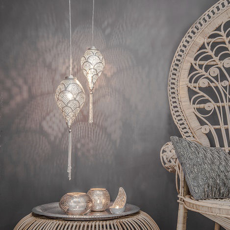 Suspension - BOHO - Zenza - en laiton / en nickel / contemporaine