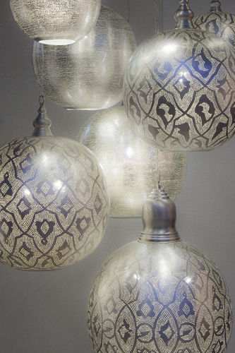 Suspension - BALL - Zenza - en laiton / en nickel / contemporaine