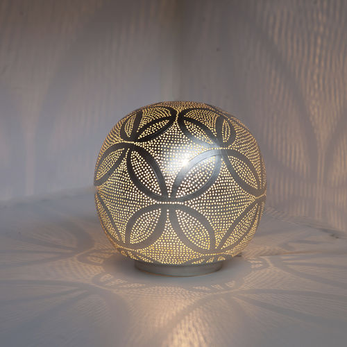 Lampe de table - BALL CIRCLES - Zenza - en laiton / en nickel / contemporaine
