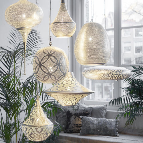 Suspension - CIRCLES BALL - Zenza - en laiton / en nickel / contemporaine