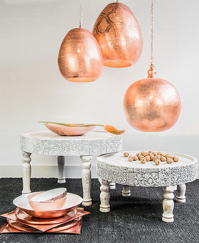 Table d'appoint classique - NOMADS - Zenza - en bois / ronde / résidentielle