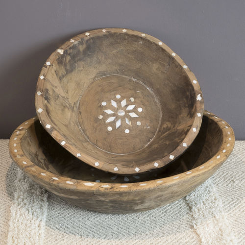 Bol en bois - PEARL INLAY - Zenza