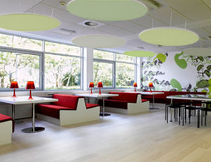 Faux-plafond en verre - PAINTABLES™ - Primacoustic - en laine / en résine / en panneaux