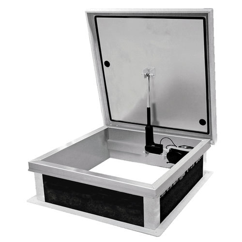 Trappe d'accès au toit - EA SERIES - Acudor Products Ltd. - carrée / en aluminium / électrique