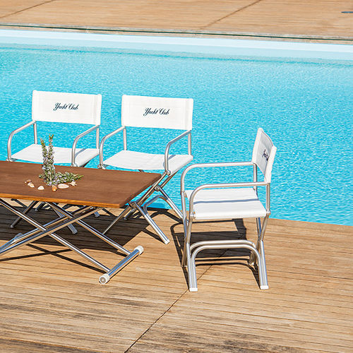 Chaise contemporaine - A6000 series - Forma Marine - d'extérieur / en vinyle / avec piètement en aluminium anodisé