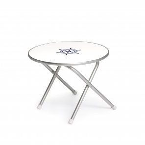 Table d'appoint contemporaine - M300 - Forma Marine - en mélaminé / en acier inoxydable / ronde