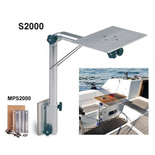 Pied de table en aluminium anodisé - MPS2000 - Forma Marine - en bois / en plastique / marin