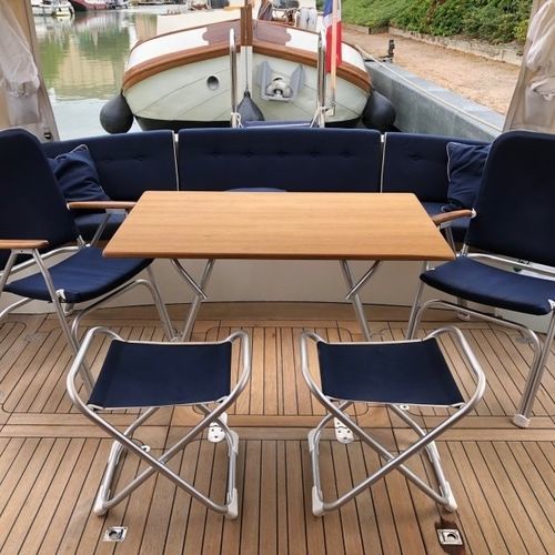 Tabouret contemporain - M700 series - Forma Marine - en polyester / avec piètement en aluminium anodisé / luge