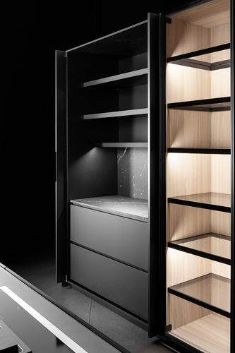 Armoire de rangement pour cuisine contemporain - M6  - Minimal Cucine - en placage de bois / pour four