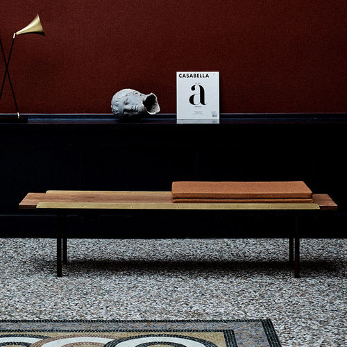 Banc design scandinave - Finn Juhl - en chêne / en teck / en noyer