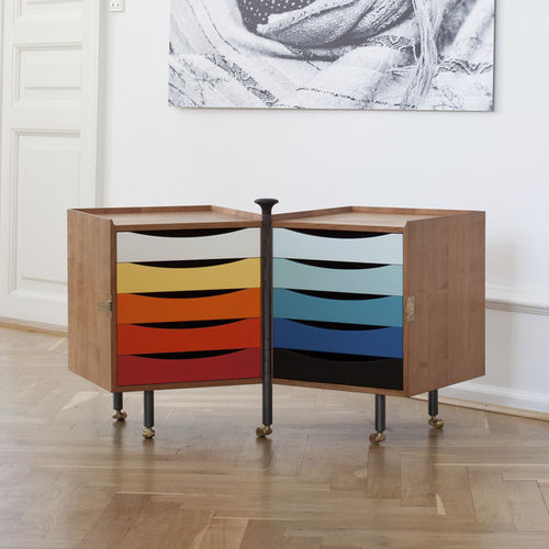 Buffet design scandinave - GLOVE - Finn Juhl - en bois / en acier / en laiton