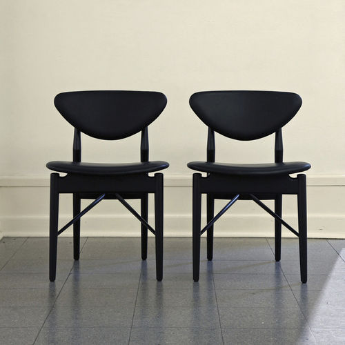 Chaise de salle à manger design scandinave - 108 - Finn Juhl - d'intérieur / en tissu / en cuir