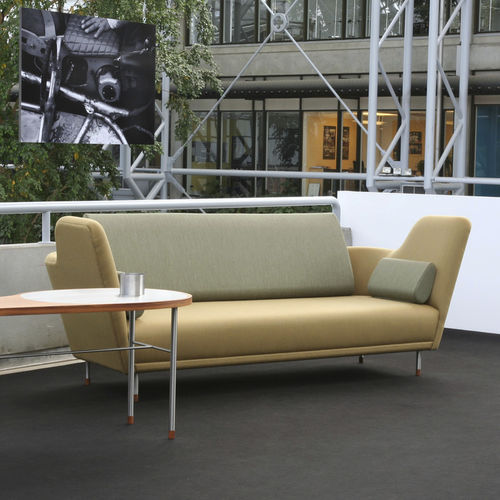Canapé design scandinave - 57 - Finn Juhl - en tissu / en cuir / gris