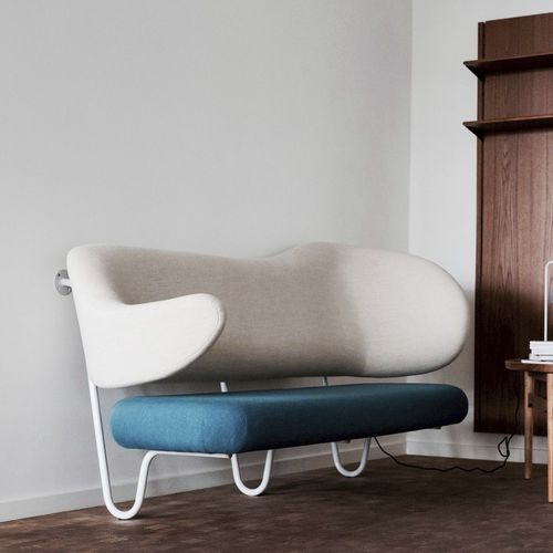 Canapé design scandinave - WALL - Finn Juhl - en tissu / multicolore / en acier