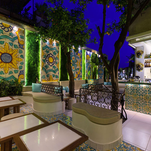 Carrelage en terracotta - MEDITERRANEO WORK: MORGANA LOUNGE BAR - Made a Mano Srl - Rosario Parrinello - d'intérieur / d'extérieur / mural