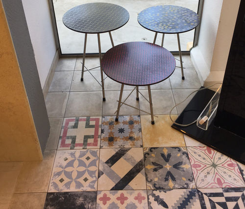 Table en pierre de lave - FUNGHETTI - Made a Mano Srl - Rosario Parrinello - circulaire / professionnelle / d'extérieur