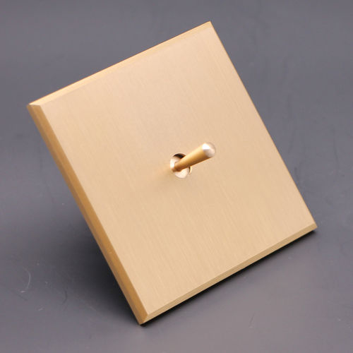 Interrupteur à levier - COLLECTION ESPRIT - ALTO LAITON BROSS&Eacute; - MAISON ORSTEEL - encastré / en laiton / contemporain