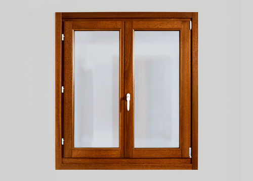 Fenêtre en bois - EUROMIX - Molaro - en aluminium / battante / à double vitrage