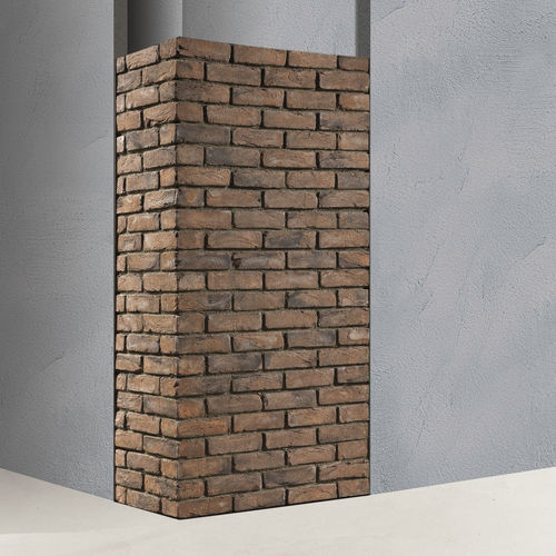 Brique de parement en terracotta - FORGIA  - Geopietra - extérieur / pour intérieur / à coller