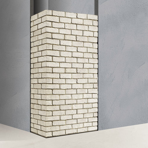 Parement en terracotta - TUNDRA - Geopietra - extérieur / pour intérieur / à coller