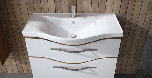 Vasque à encastrer - BASIC SERIES - Lapino Ceramic - en céramique / avec plan intégré / contemporaine