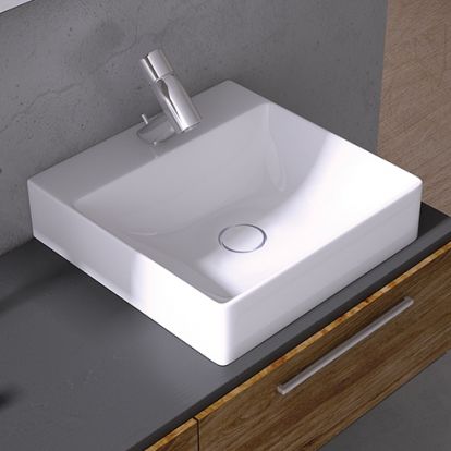 Vasque à poser - EDGE: 6440 - Lapino Ceramic - en céramique / carrée / contemporaine