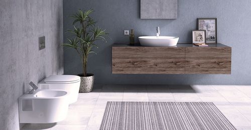 Salle de bain contemporaine - ELEGANCE - Lapino Ceramic - en céramique