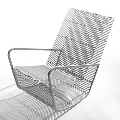 Fauteuil contemporain - EGG DESIGNS - en résille / contract / à bascule