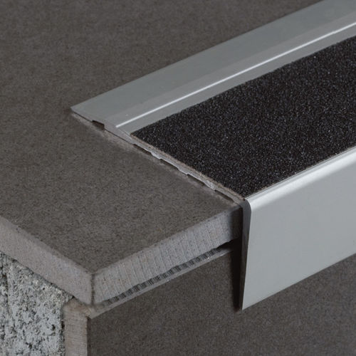 Profilé de finition en aluminium - EUROSTEP 236A  - Euroshrink - pour angle extérieur / nez de marche / chant droit