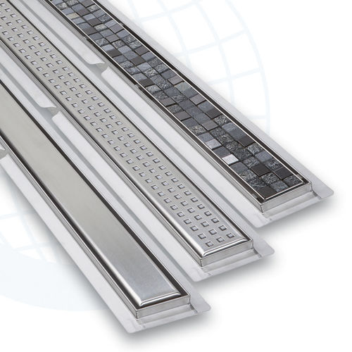 Caniveau de douche en acier inoxydable - EURODRAIN 1701-2-3S - Euroshrink