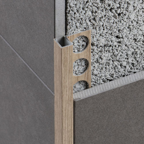 Profilé de finition en aluminium - EUROMULTIPURPOSE 212NA - Euroshrink - pour carrelage / pour angle extérieur / chant droit