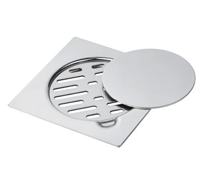 Siphon de sol en acier inox - 154 - Ferplast Srl - pour douche / avec grille / carré