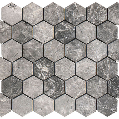 Mosaïque en marbre - TUNDRA - Ionic Stone - texturée / d'intérieur / murale