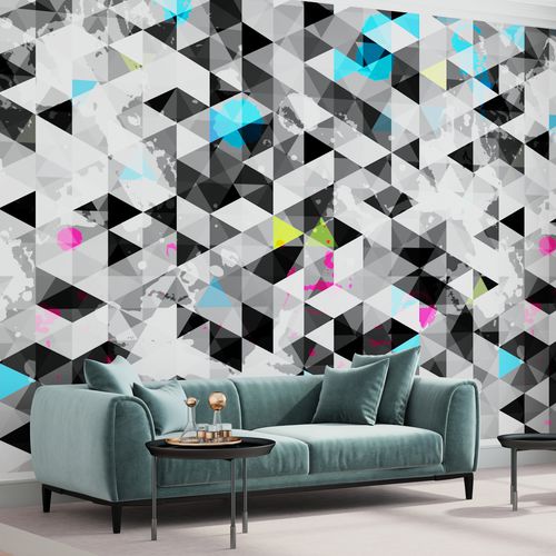 Papier peint contemporain - BLEND - HD WALLS - en textile non-tissé / en vinyle / à motif
