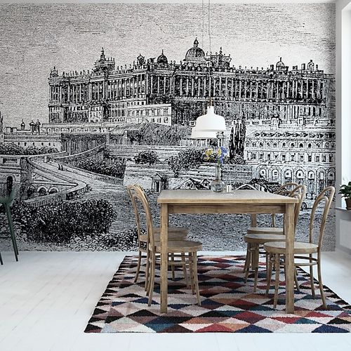 Papier peint design original - MADRID 1890 - HD WALLS - en textile non-tissé / en cuivre / croquis