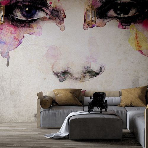 Papier peint contemporain - ALL EYES ON YOU - HD WALLS - en textile non-tissé / en vinyle / motif abstrait