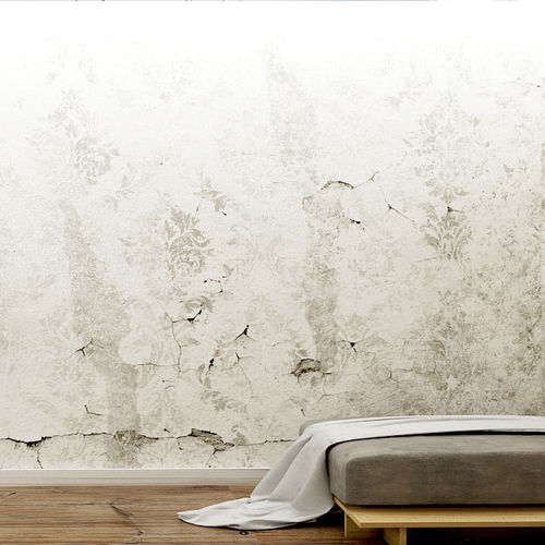 Papier peint vintage - RIPPED DAMASK - HD WALLS - en textile non-tissé / en vinyle / à motif