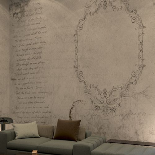 Papier peint vintage - MAGIC MIRROR - HD WALLS - en textile non-tissé / en vinyle / motif abstrait