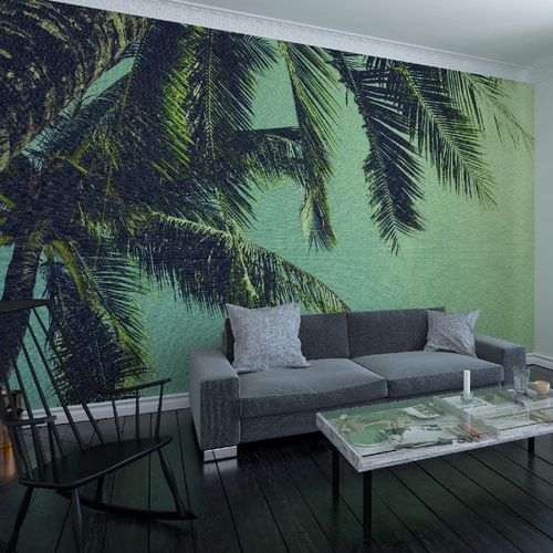 Papier peint contemporain - PALM TREE - HD WALLS - en textile non-tissé / en vinyle / à motif nature