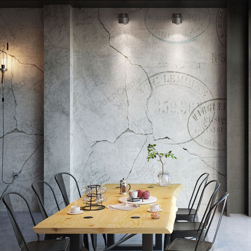 Papier peint contemporain - CRACKED POSTCARD - HD WALLS - en textile non-tissé / en vinyle / motif urbain