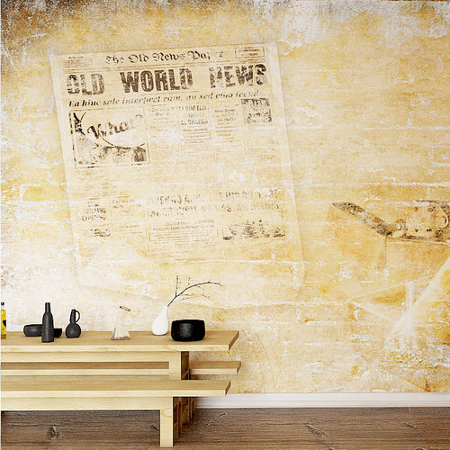 Papier peint contemporain - CUBAN - HD WALLS - en textile non-tissé / en vinyle / motif abstrait