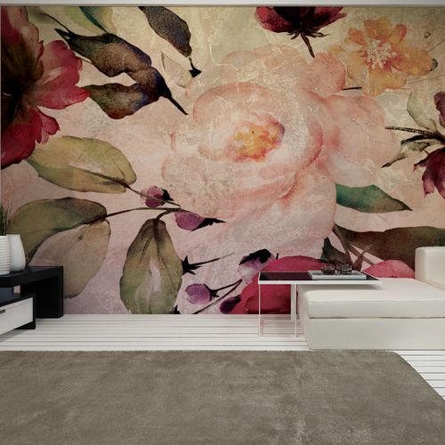Papier peint contemporain - A GRANDE ROSA - HD WALLS - en textile non-tissé / en soie / en vinyle