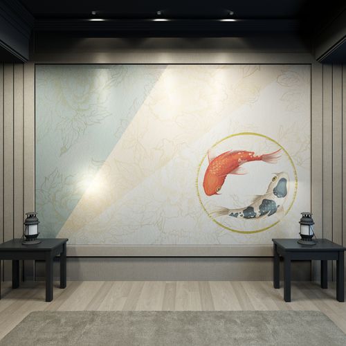 Papier peint contemporain - KOI - HD WALLS - en textile non-tissé / en soie / en vinyle