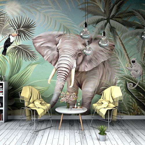 Papier peint contemporain - MY SECRET JUNGLE - HD WALLS - en textile non-tissé / en soie / en vinyle