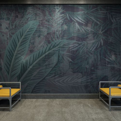 Papier peint contemporain - URBAN GREEN - HD WALLS - en textile non-tissé / en soie / en vinyle