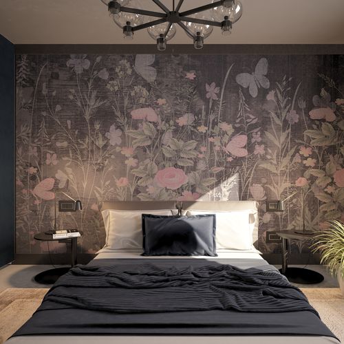 Papier peint contemporain - BUTTERFLIES - HD WALLS - en textile non-tissé / en soie / en vinyle