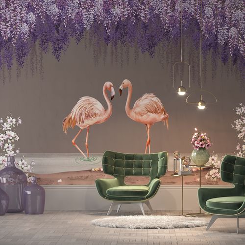 Papier peint contemporain - ANSEI - HD WALLS - en textile non-tissé / en vinyle / en polyester