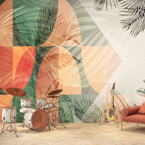 Papier peint contemporain - MELLA - HD WALLS - en textile non-tissé / en vinyle / en polyester
