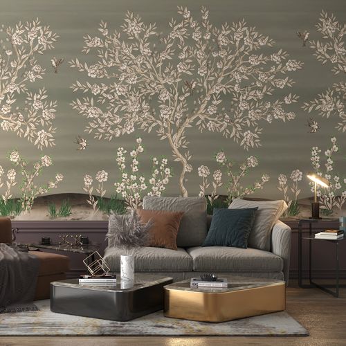 Papier peint contemporain - NEVA - HD WALLS - en textile non-tissé / en vinyle / en polyester