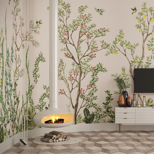 Papier peint contemporain - REMANA - HD WALLS - en textile non-tissé / en vinyle / en polyester